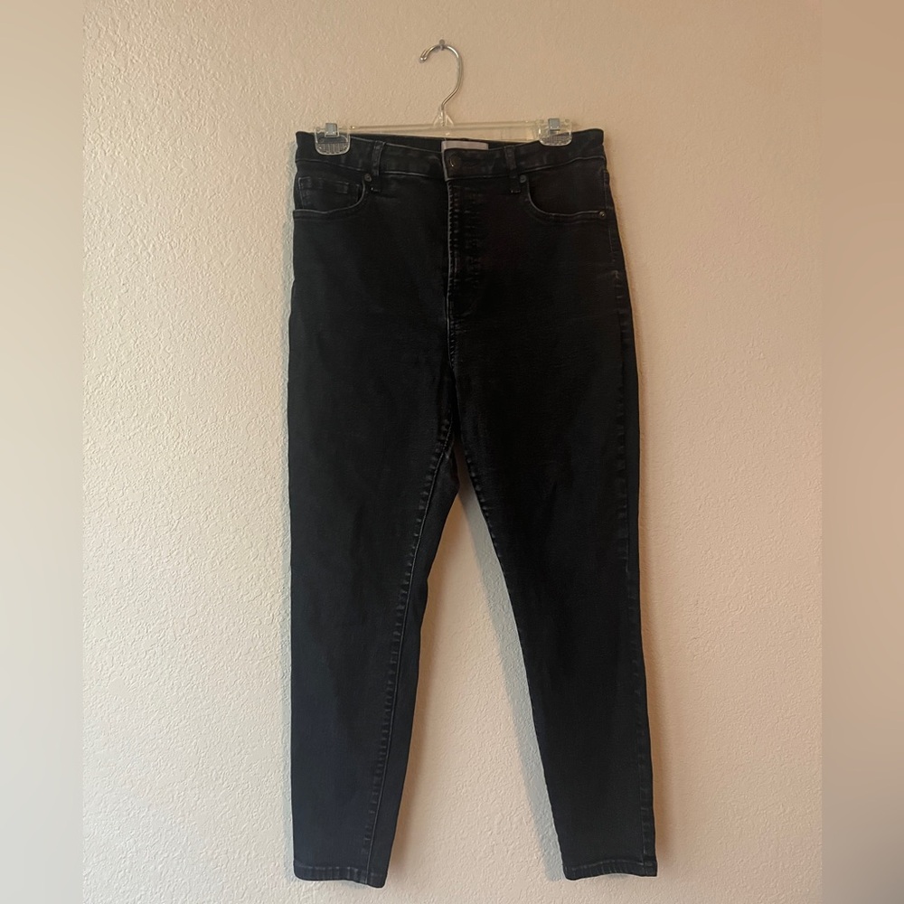 Everlane Curvy High Rise Women's Black Skinny Jeans Size 31 Crop